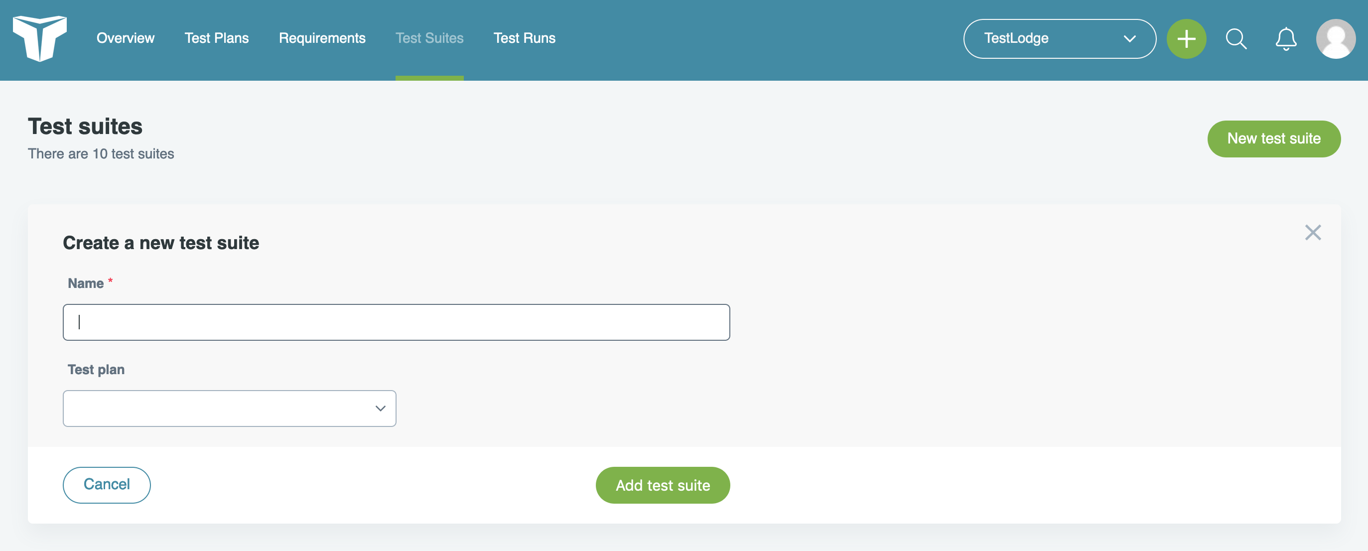 create test suite